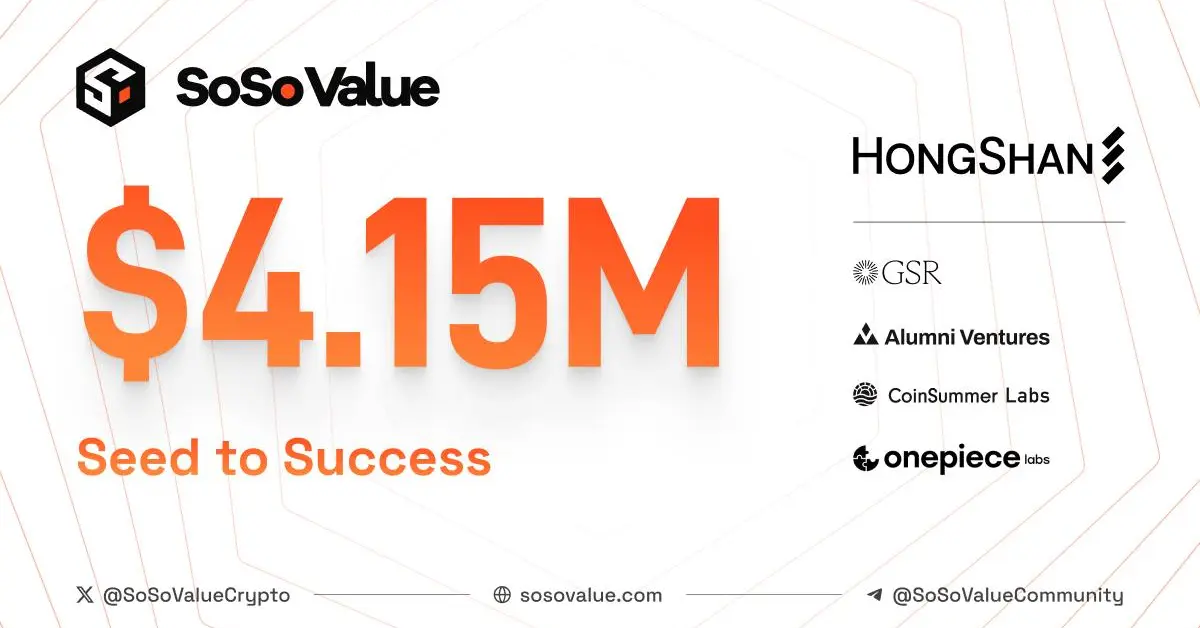 SoSoValue revolutionizes crypto investment research with over  million in seed funding
