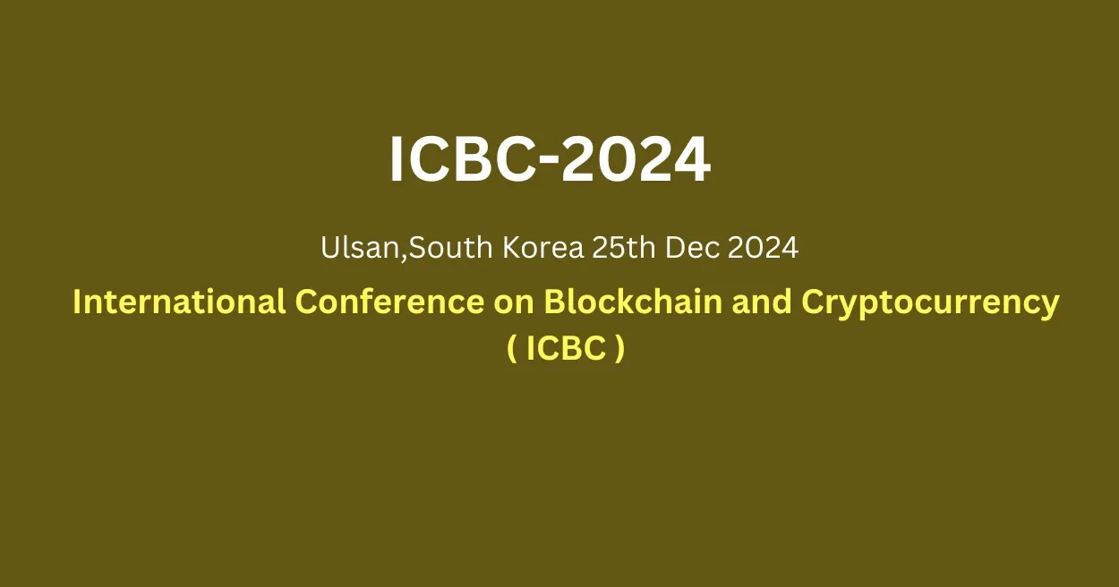 International Conference on Blockchain and Cryptocurrency