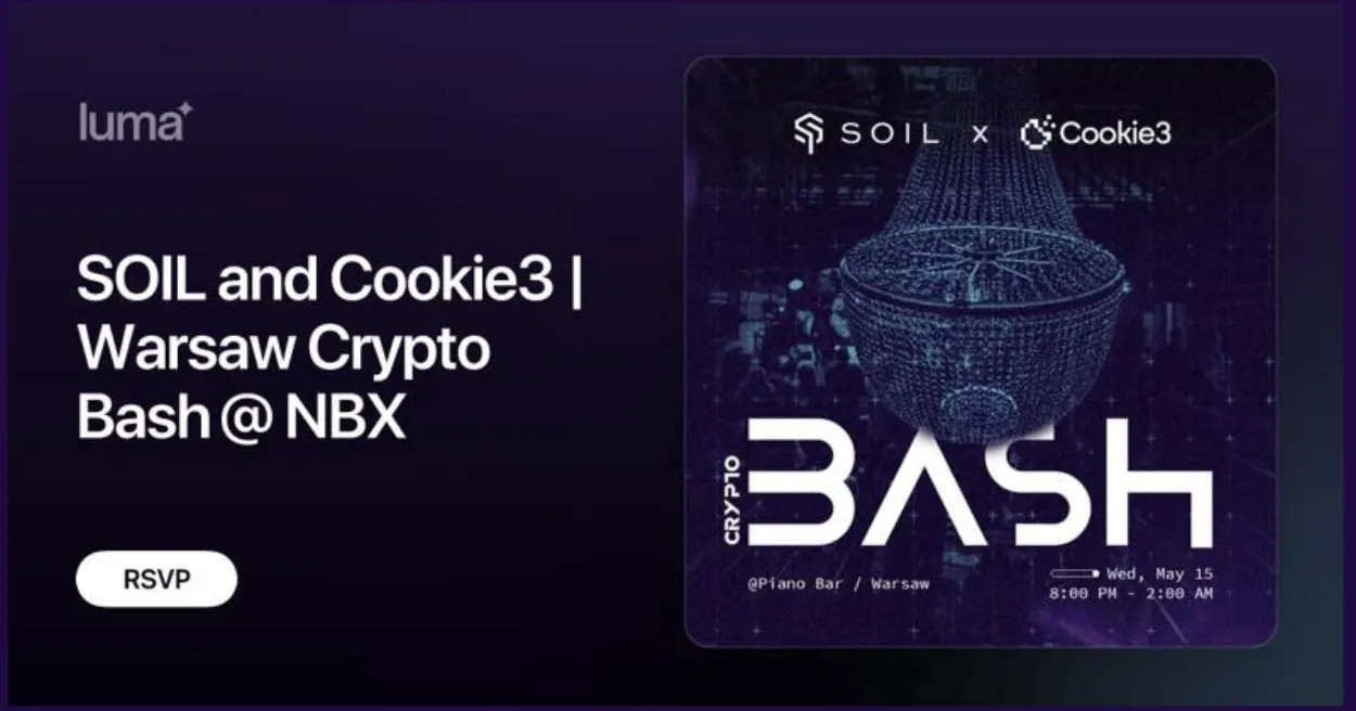 SOIL and Cookie3 Warsaw Crypto Bash