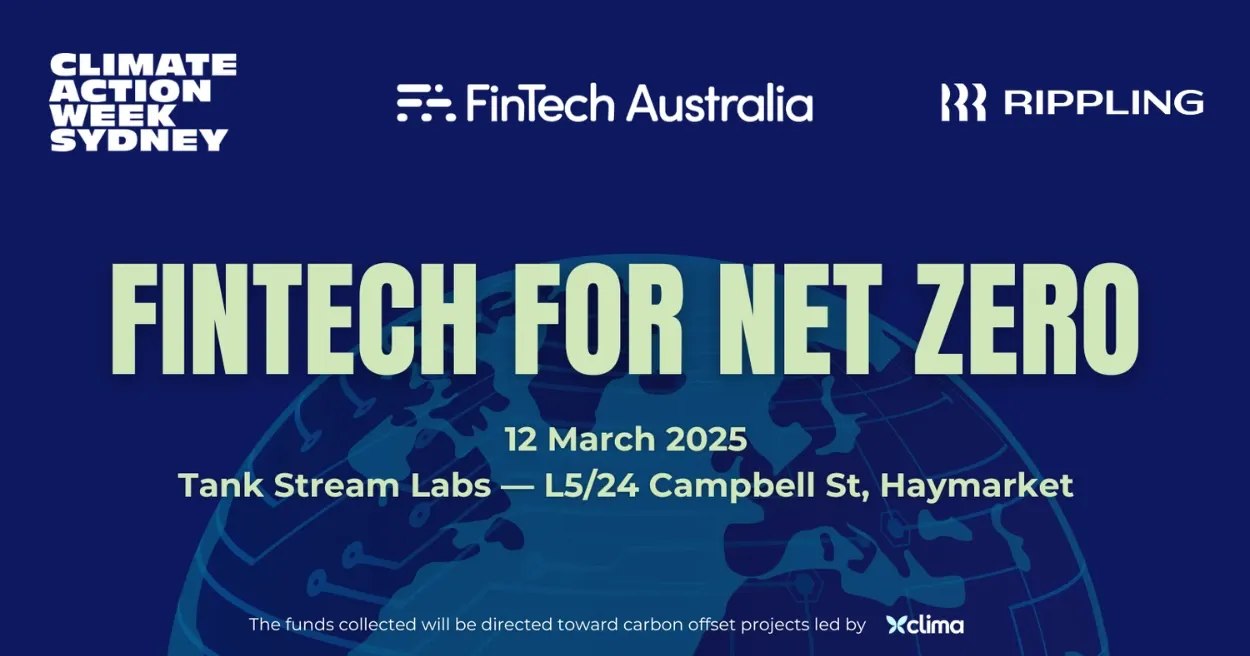  Fintech for Net Zero 2025, Australia Fintech Events