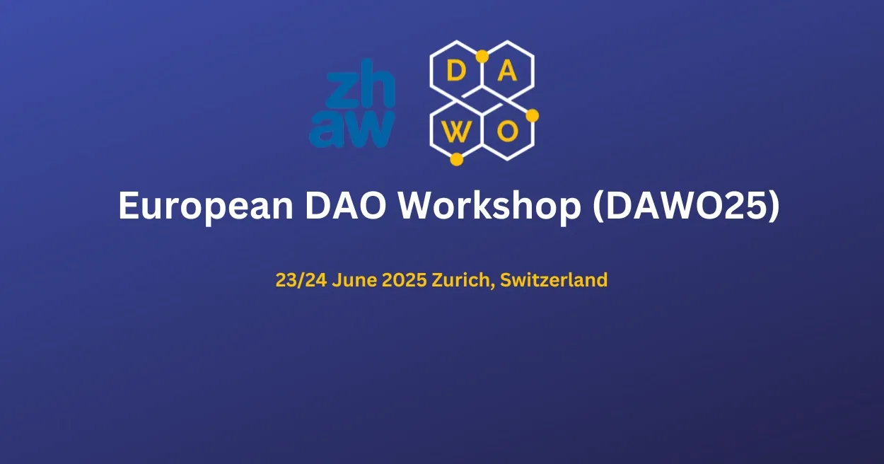 European DAO Workshop 2025,  Blockchain Events 2025