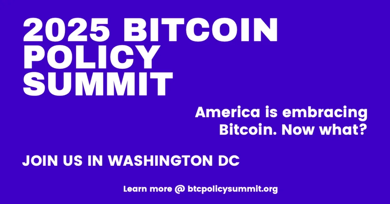 Bitcoin Policy Summit 2025, Bitcoin Events 2025