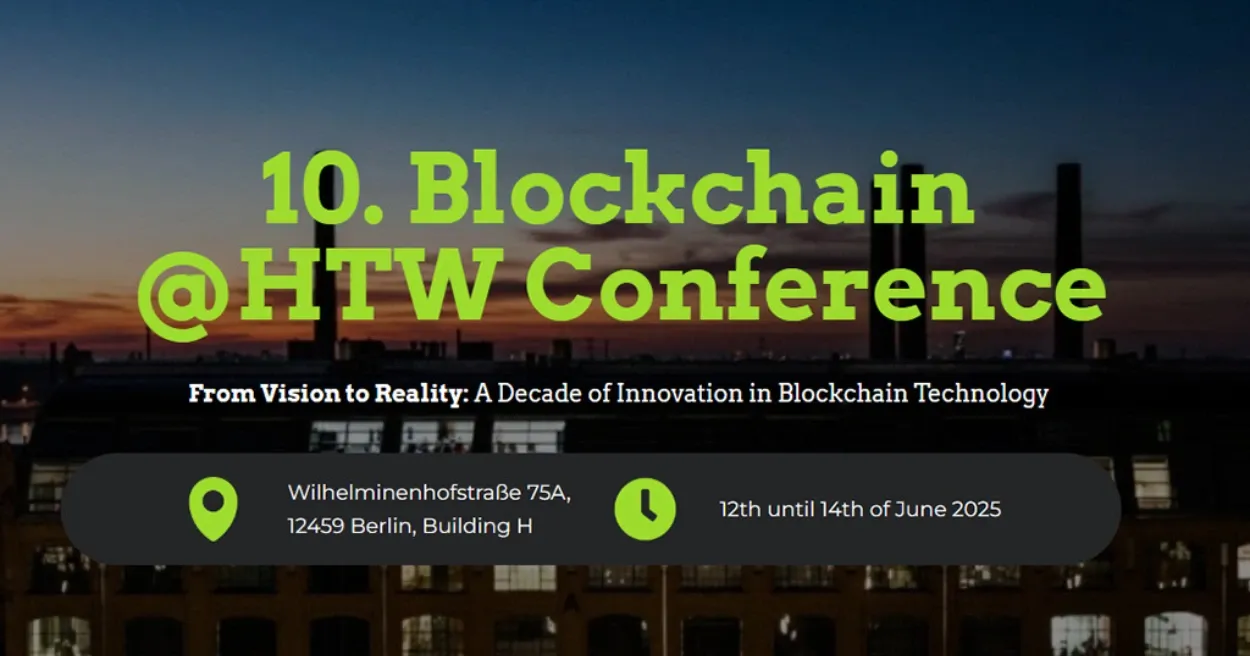 10th Blockchain HTW Conference 2025, Blockchain Events 2025