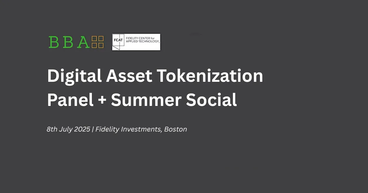 Digital Asset Tokenization Panel Summer Social, Blockchain Events