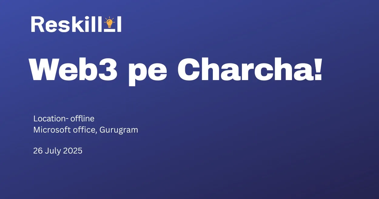 Web3 pe Charcha, Web3 Events