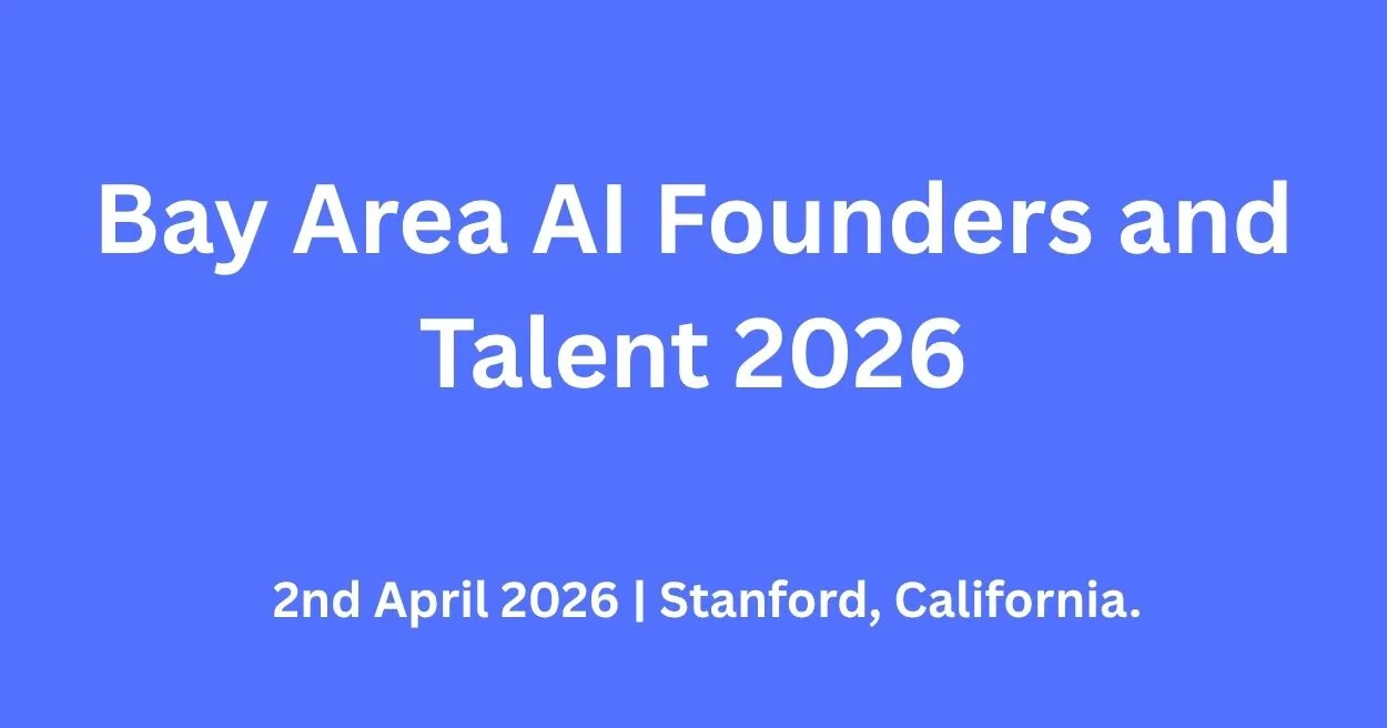بے ایریا اے آئی فاؤنڈرز اینڈ ٹیلنٹ 2026 – Event Poster