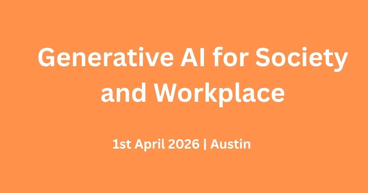 الذكاء الاصطناعي التوليدي للمجتمع ومكان العمل – Event Poster