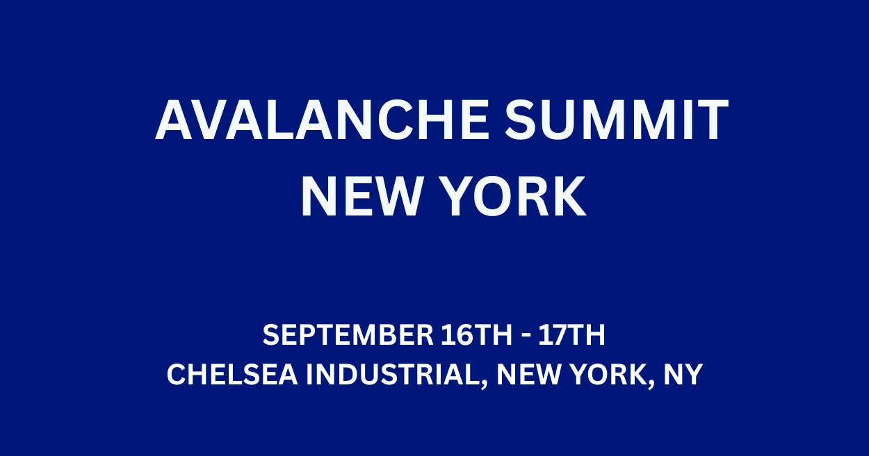 Avalanche Summit 2026 NYC Avalanche Summit 2026 NYC