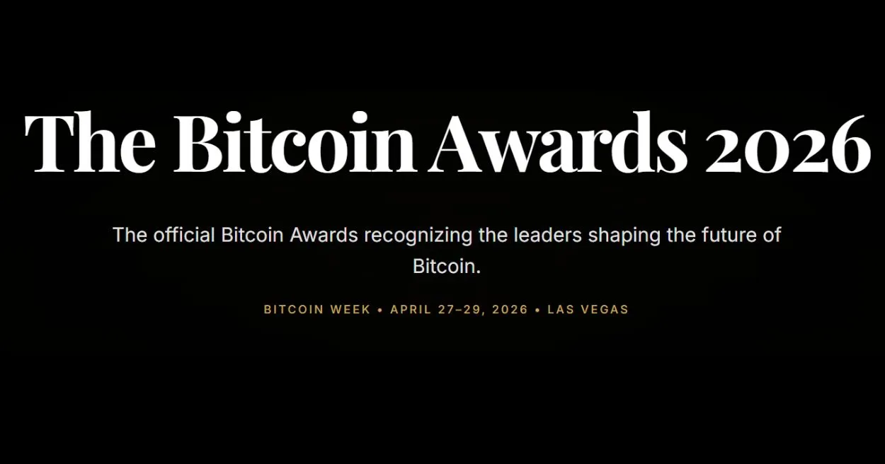 Cérémonie de remise des prix Bitcoin Satos Awards 2026 à la conférence Bitcoin de Las Vegas – Event Poster