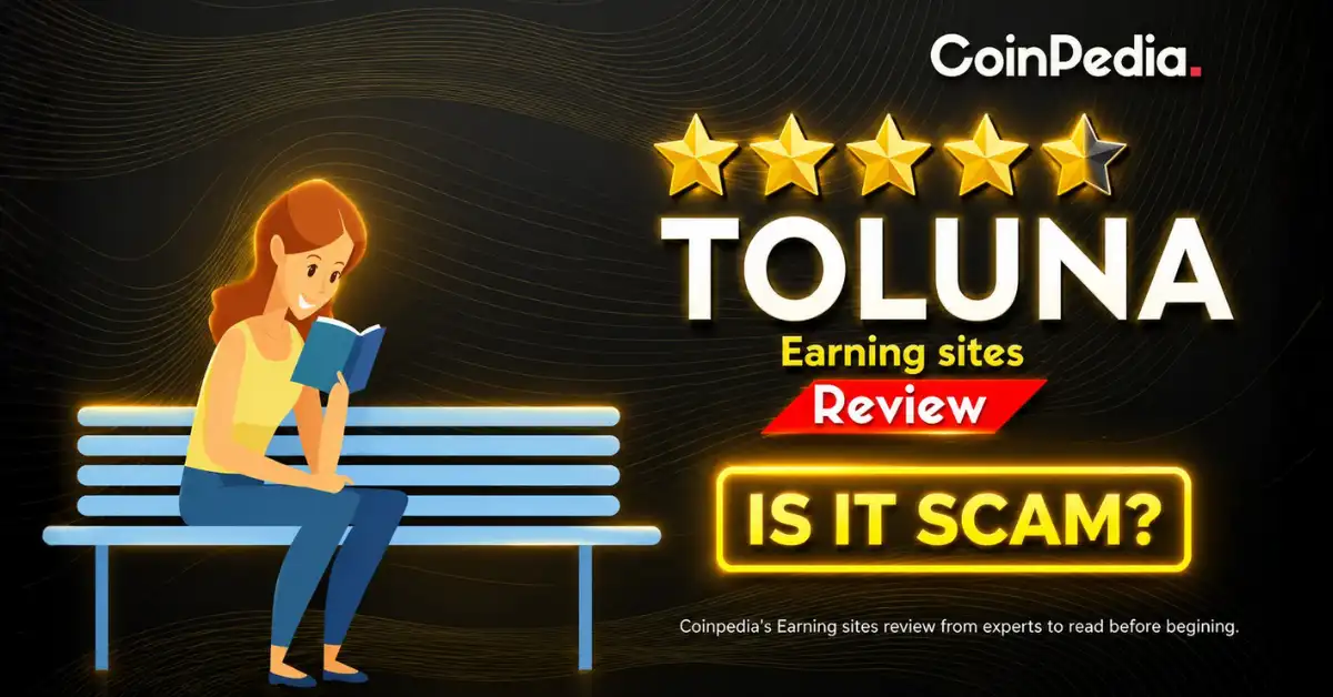Toluna Influencers website review showing earning potential and star rating - Coinpedia Guide