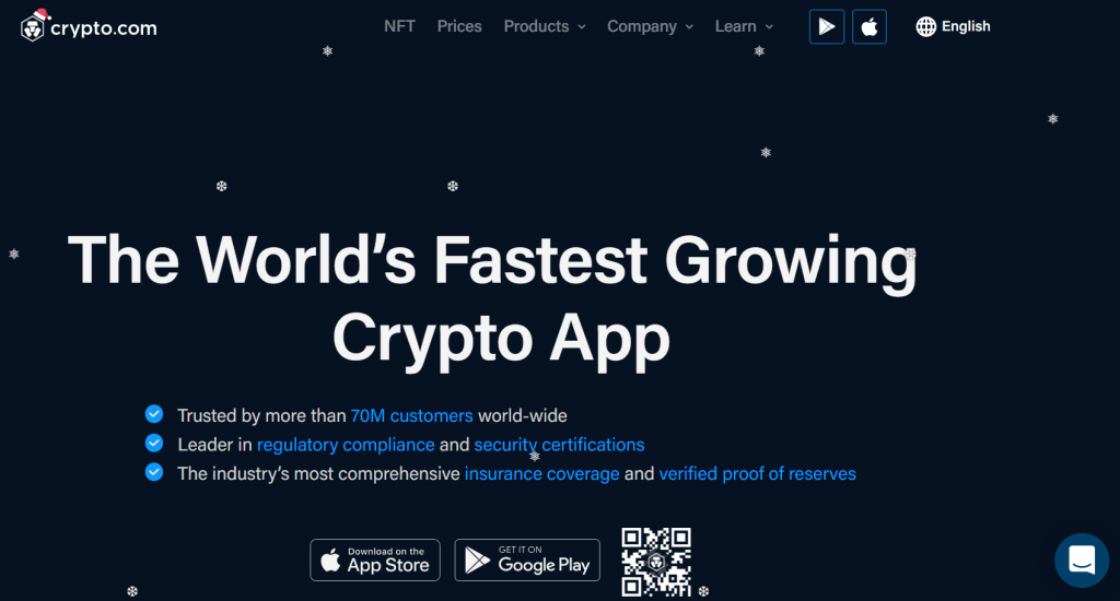 ビジネス情報 crypto.com取引所ホームページ