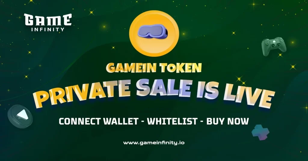 GAMEIN Token Private Sale Is Live! Biggest Crypto Project Of 2022