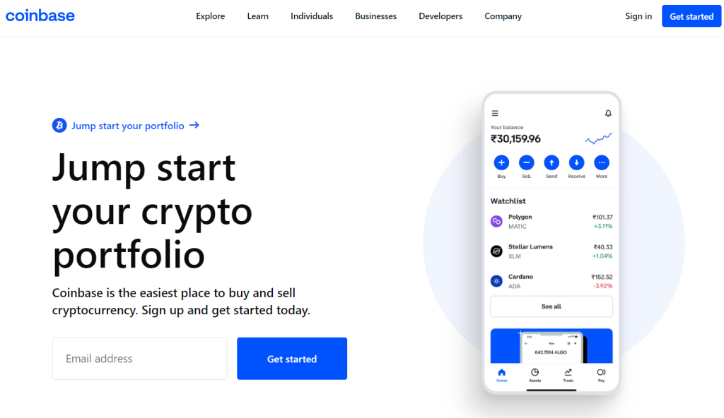 Coinbase Exchange Homepage Review 2022