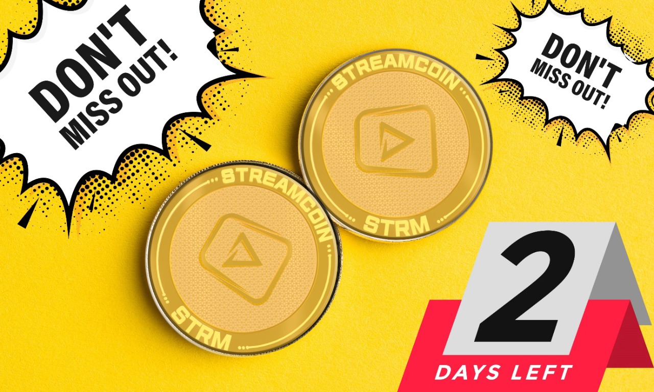 2 More Days To Go, Don't Miss Out StreamCoin