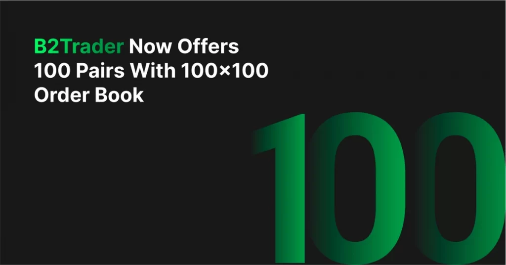 B2Trader Now Provides Up to 100 Currency Pairs With 100×100 Order Book