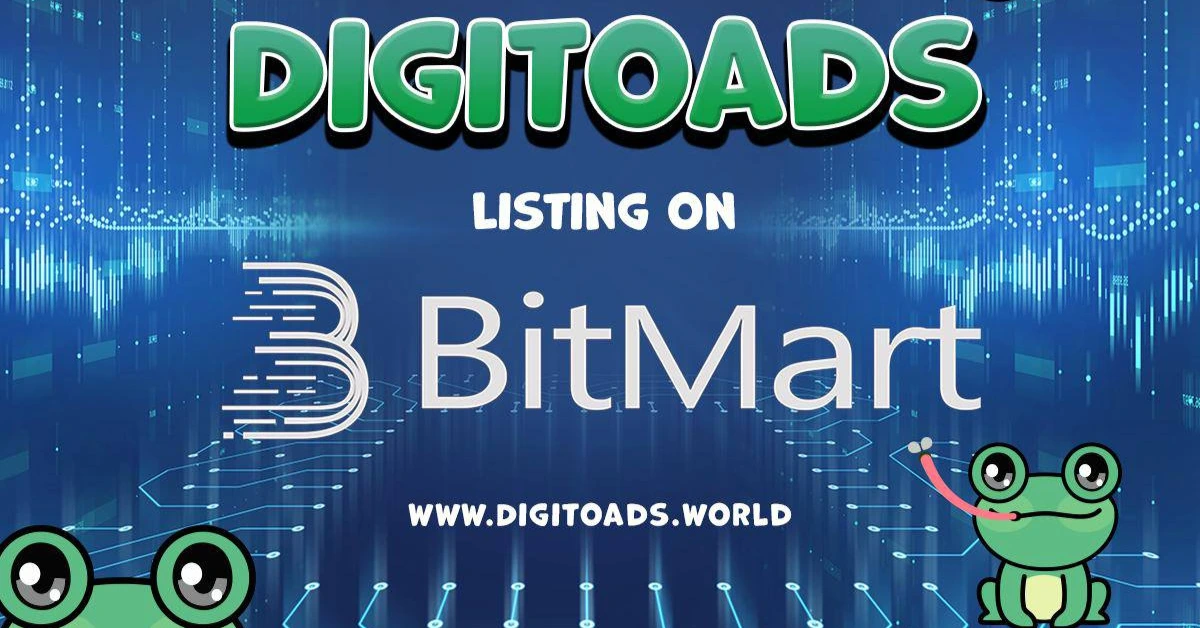 Digitoads (TOADS) To List On Bitmart After Multi-Million Dollar Presale  Concludes