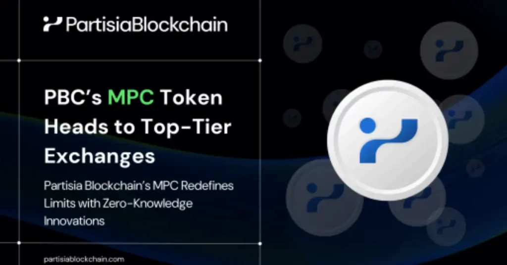 Partisia Blockchain’s $MPC Token Ventures onto Premium Exchanges 