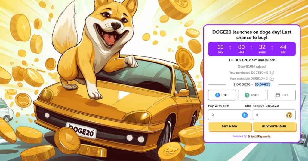 $10M Raised and Counting: Why Dogecoin20 is Going Viral Ahead of Doge Day?