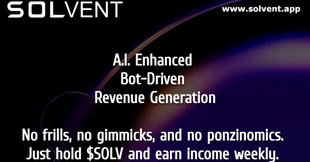 Solvent.app Launches Revolutionary AI-Enhanced Bot Network on Solana Blockchain with Ongoing $SOLV Token Presale
