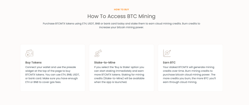 how to acess btc mining