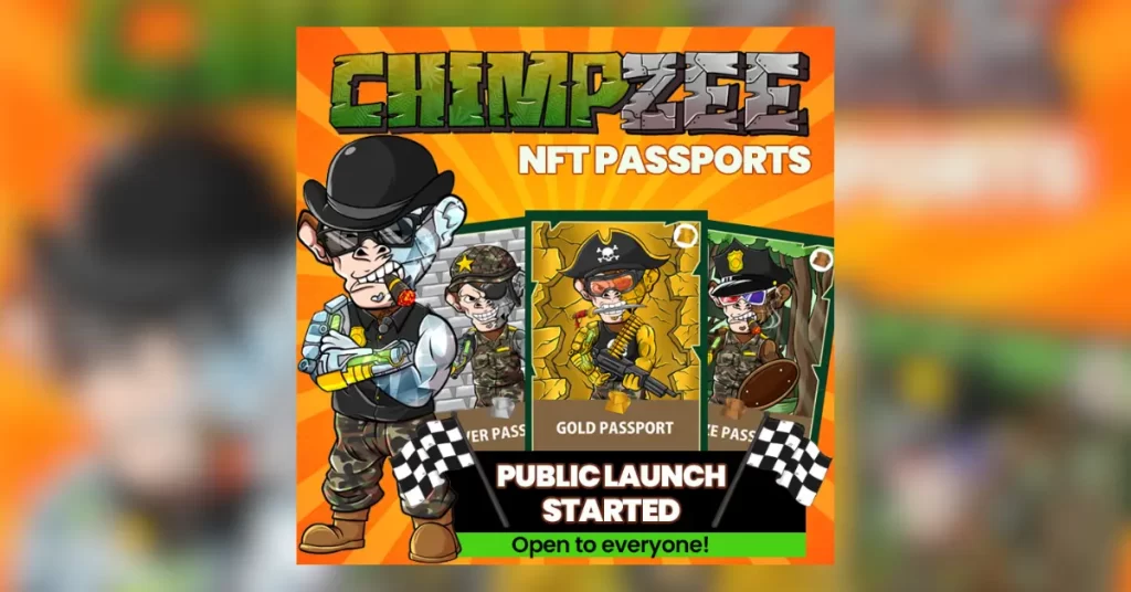 Charity-Focused Chimpzee NFT Passports Drop in April, Opening the Doors For Passive Income Opportunities