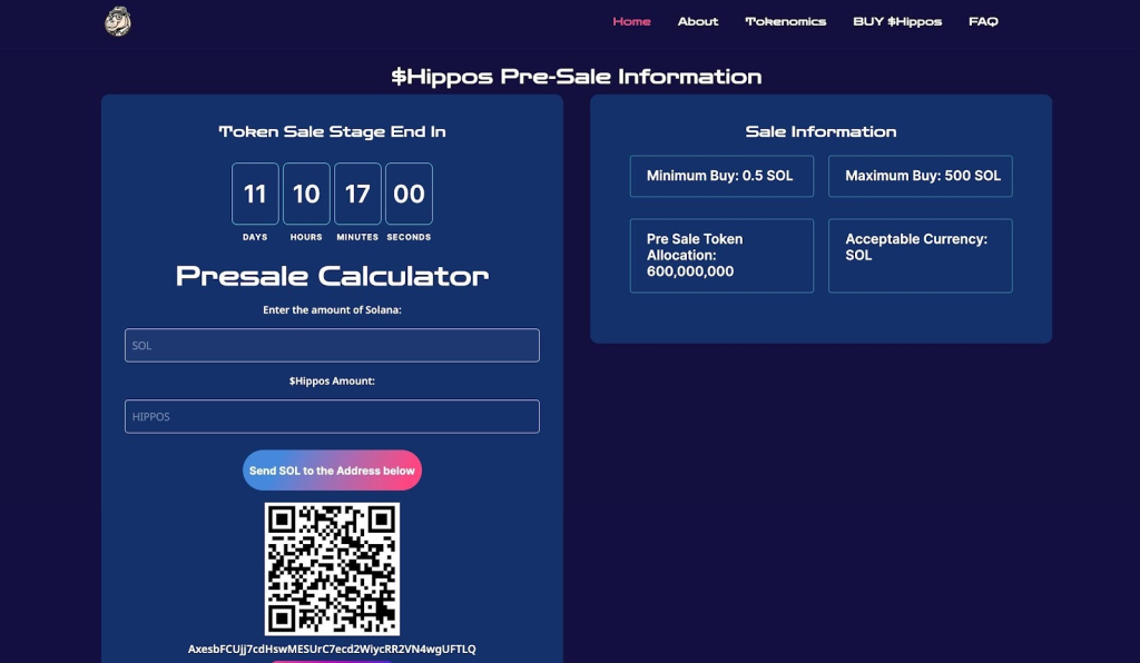 Massive Gains for Hipposol Memecoin on Solana, as $Hippos Token Presale Nears Completion