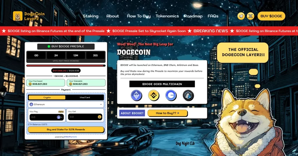 Dogecoin Layer2 Raises $100,000 in 6 Hours During Presale – Is the Next Billion-Dollar Memecoin Here?