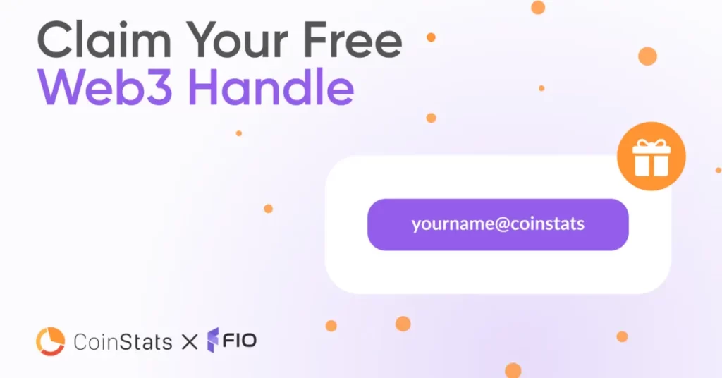 Partnership with FIO Protocol Brings Free Web3 Handles for CoinStats Users