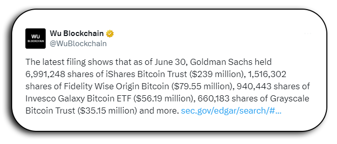 เหตุใด Goldman Sachs จึงวางเดิมพันครั้งใหญ่กับ Bitcoin ETFs: เปิดเผยการลงทุนมูลค่า 419 ล้านดอลลาร์