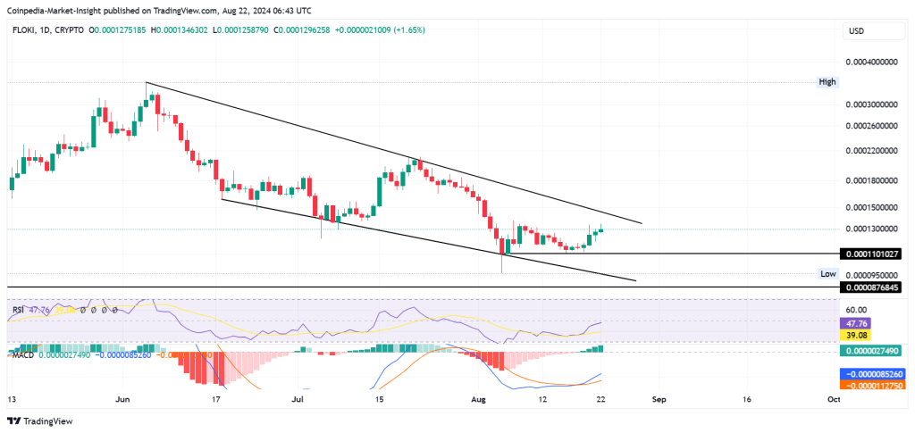 Floki Price Analysis 22-Aug-2024