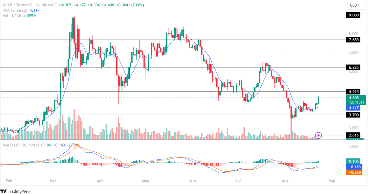 NEAR Price Analysis August 23, 2024