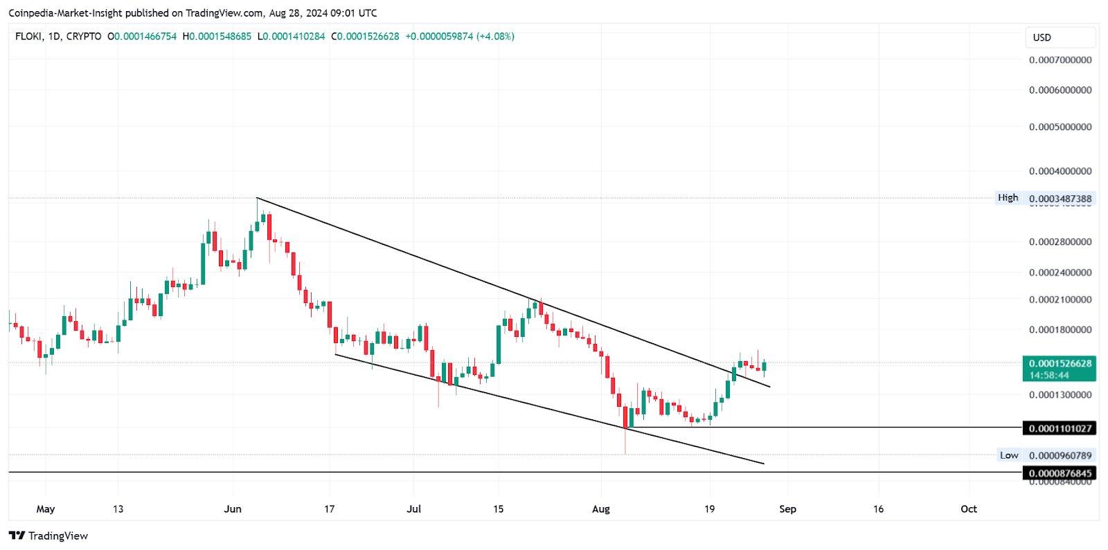 FLOKI Price Analysis 28th Aug 2024