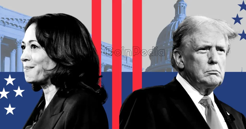 US Election 2024 Trump and Harris in Tight Race! Will Crypto Reveal the Winner