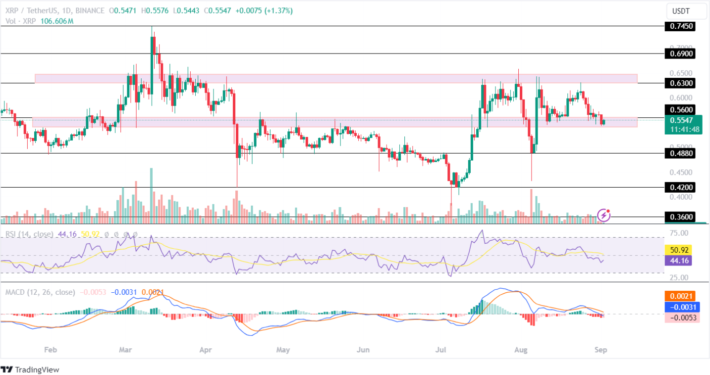 XRP Price Analysis 2nd September 2024