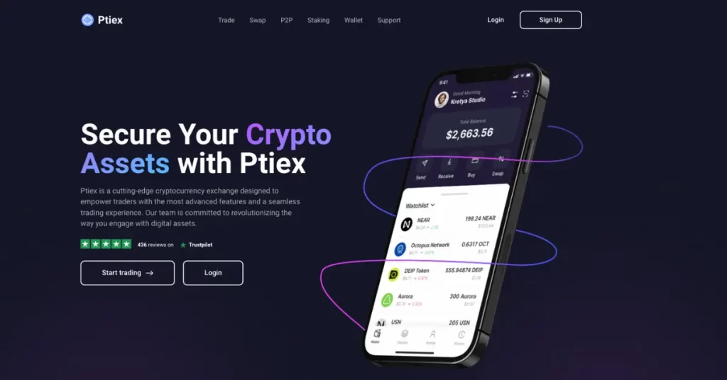 Ptiex.com — The Best Crypto Exchange to Trade in 2024 logo