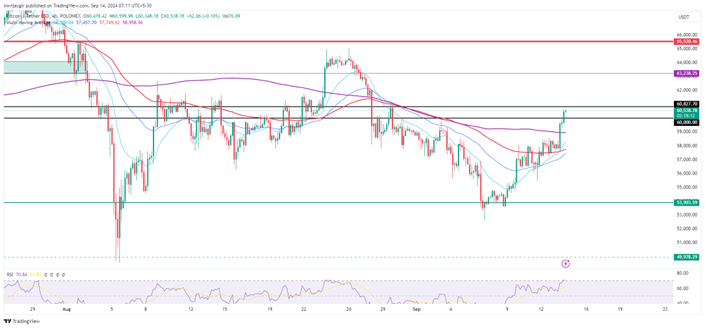 Bitcoin price chart