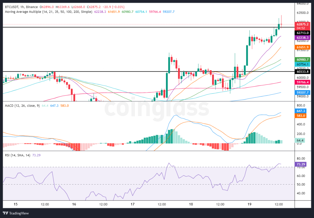 Bitcoin price chart