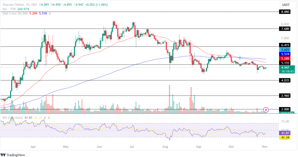 Toncoin Price Prediction 02nd November 2024