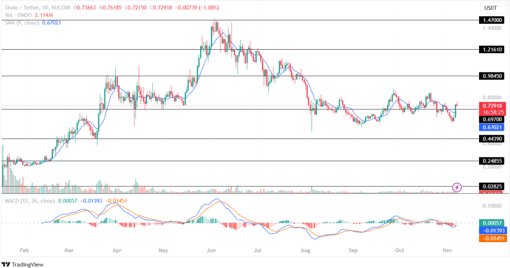 Ondo Price Prediction 07th November 2024