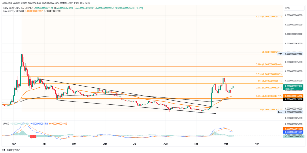 Baby Doge Price Analysis 8th Oct