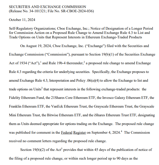 sec filing about ether etfs