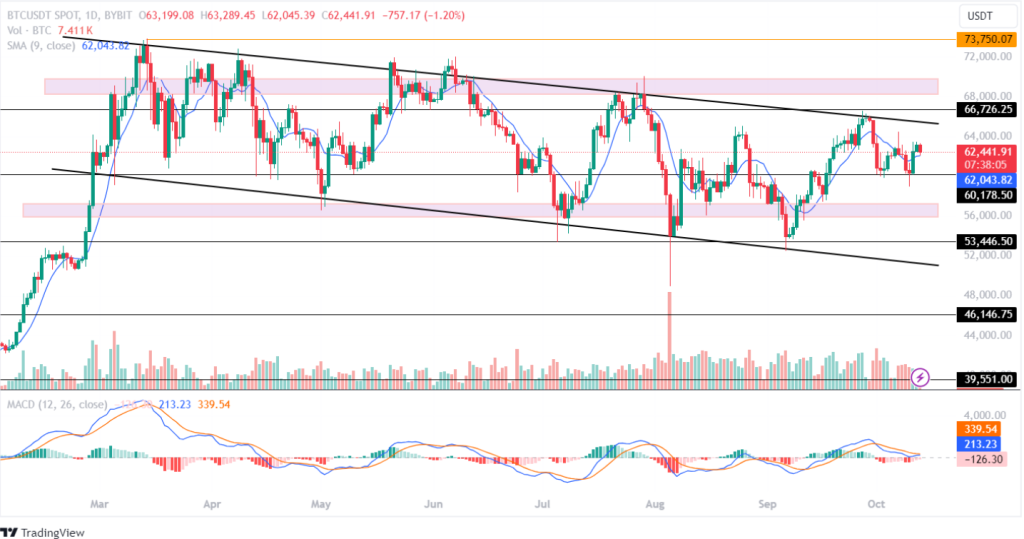 Bitcoin Price Analysis 14th October 2024