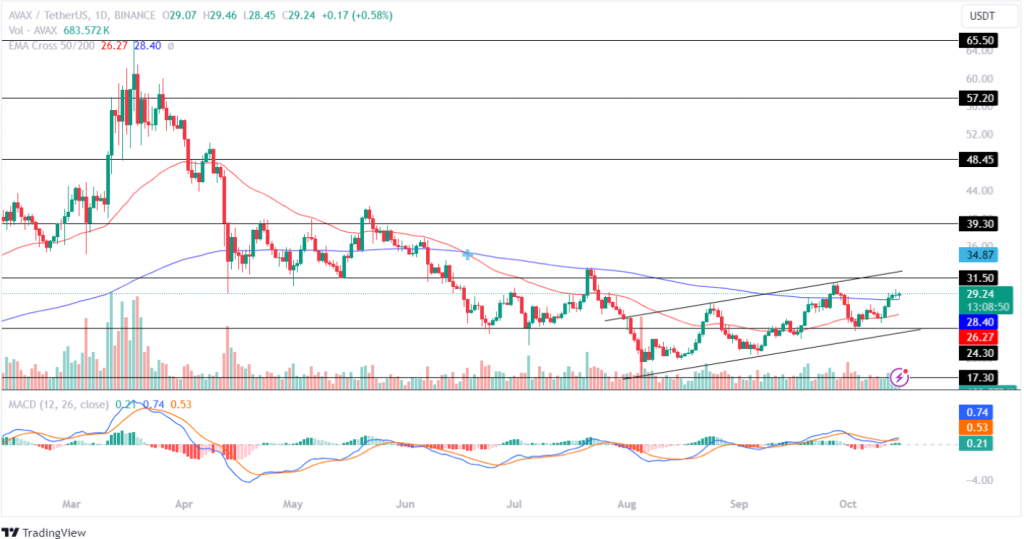 AVAX Price Analysis 15th Oct 2024