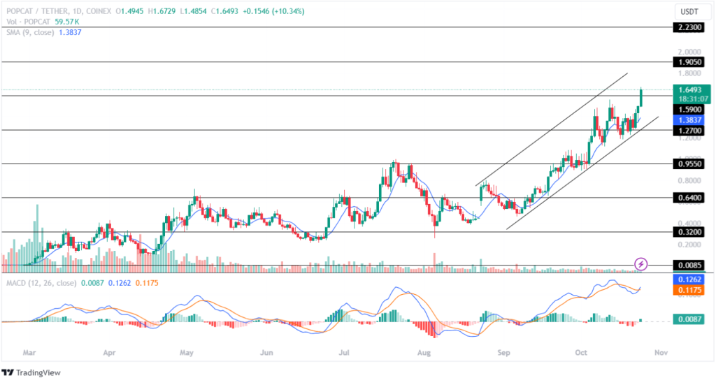 Popcat Price Analysis 24th Oct 2024