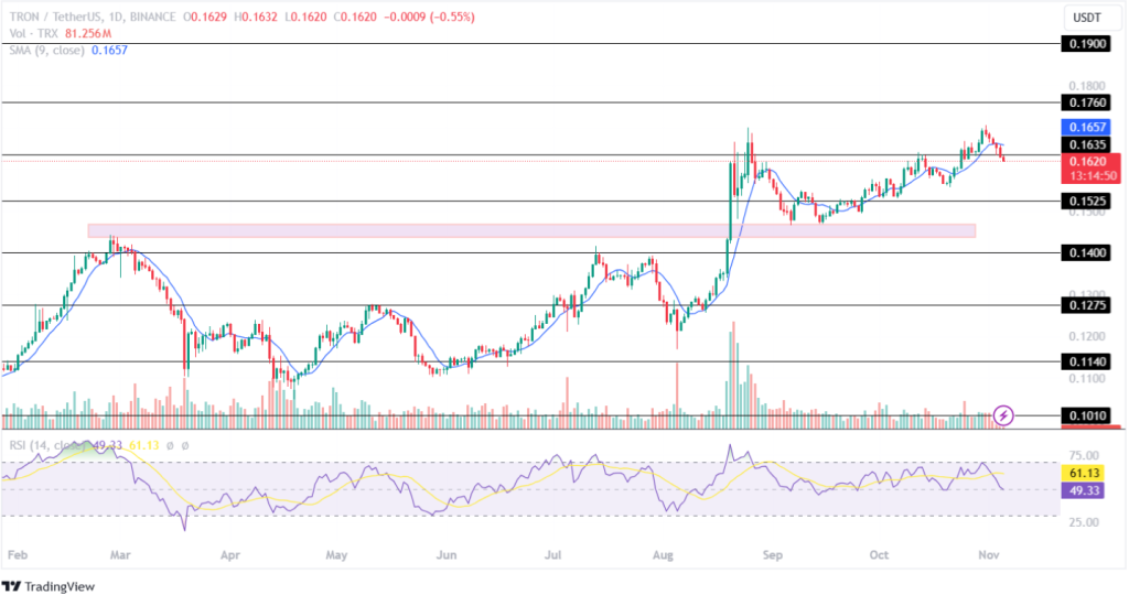 Tron Price Analysis 05th November 2024