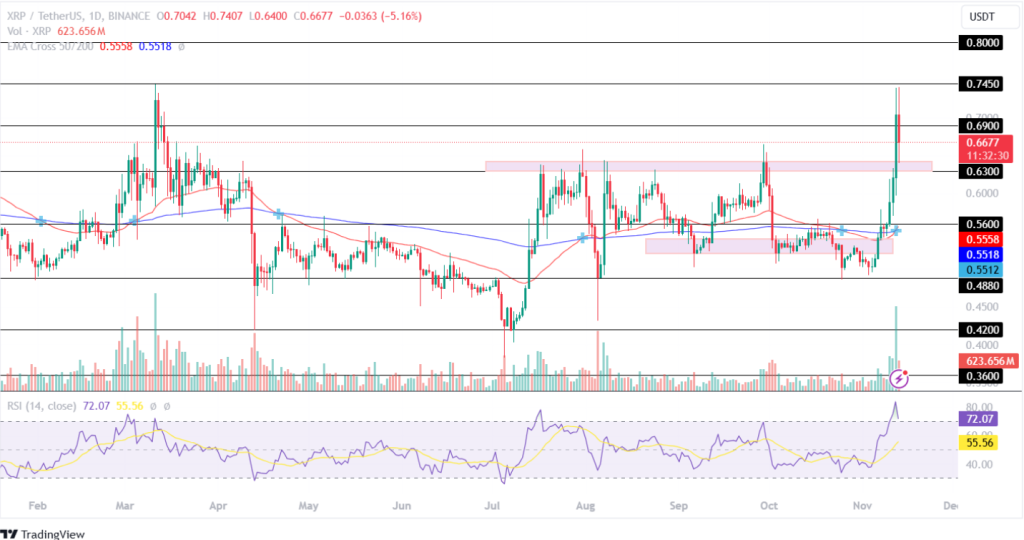 Ripple Price Analysis 13th November 2024