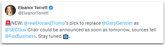 eleanor-tweet-about-trump-chosing-sec-chair