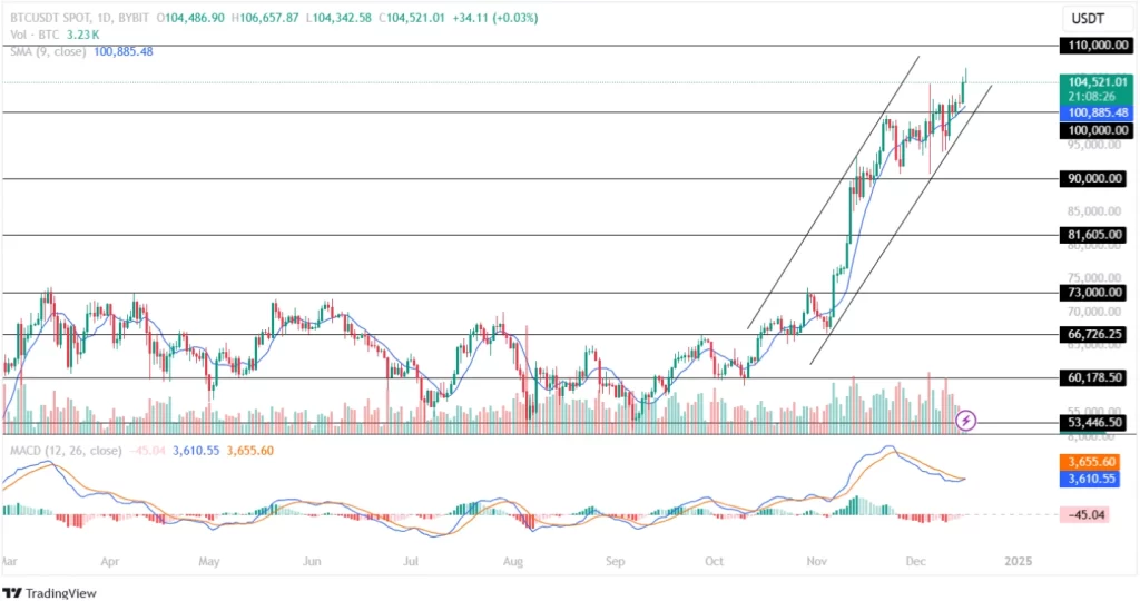 Bitcoin Price Analysis 16th December 2024