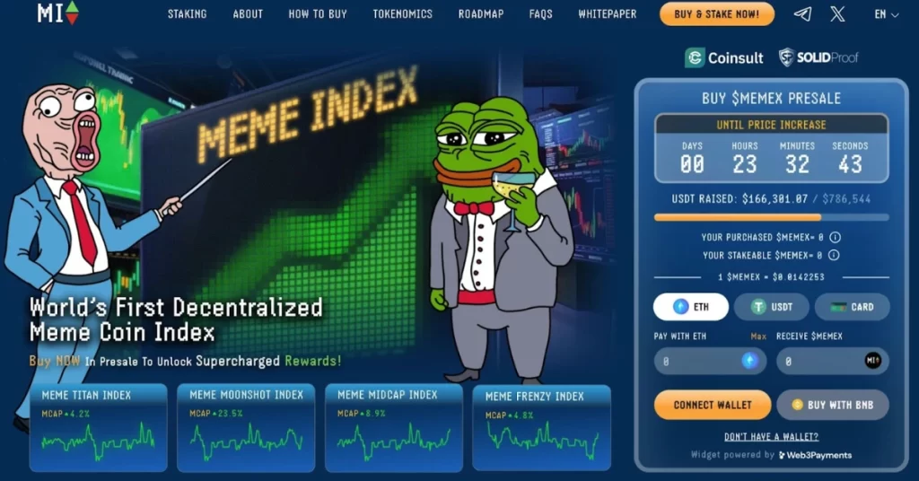 Invest In Meme Coins Through Indexes – Is Meme Index The Next Best Presale?