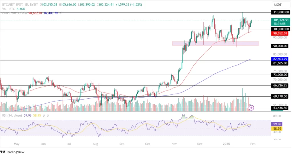 Bitcoin price analysis January 30, 2025